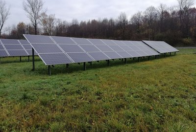 Budowa ogrodzenia instalacji fotowoltaicznej przy Oczyszczalni Ścieków w Wielopolu Skrzyńskim