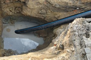 Budowa sieci kanalizacji sanitarnej wraz z podłączeniem dworca PKS w Wielopolu Skrzyńskim. - img20230316131541.jpg