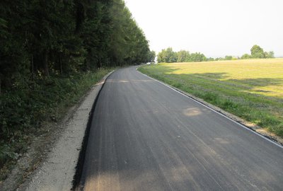 Przebudowa drogi Broniszów Dół - Lasek