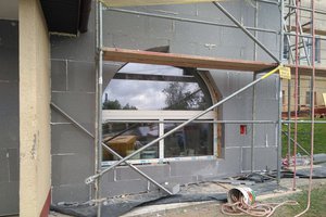 Inwestycja w trakcie realizacji (I Etap): ściany budynku - elewacja - 20170633_012.jpg