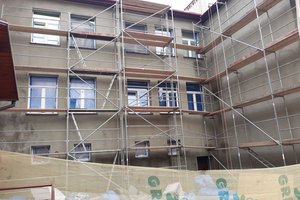 Inwestycja w trakcie realizacji (I Etap): ściany budynku - elewacja - 20170919_0001.jpg