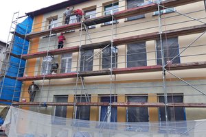 Inwestycja w trakcie realizacji (I Etap): ściany budynku - elewacja - 20170920_0001.jpg