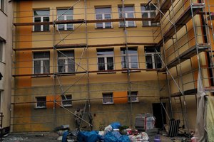 Inwestycja w trakcie realizacji (I Etap): ściany budynku - elewacja - 20170920_0005.jpg