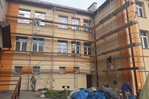 Inwestycja w trakcie realizacji (I Etap): ściany budynku - elewacja - 20170926_0002.jpg