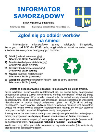 Informator Samorządowy - czerwiec 2015