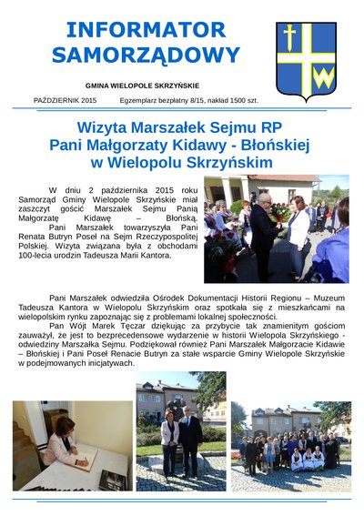 Informator Samorządowy - październik 2015