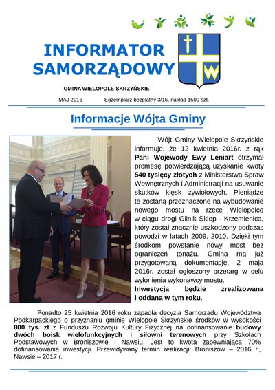 Informator Samorządowy - maj 2016