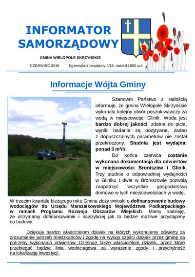 Informator Samorządowy - czerwiec 2016