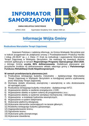 Informator Samorządowy - lipiec 2016