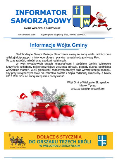 Informator Samorządowy - grudzień 2016
