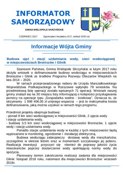 Informator Samorządowy - czerwiec 2017