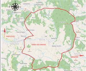Przebudowa dróg gminnych i wewnetrznych na terenie wsi Nawsie w Gminie Wielopole Skrzyńskie