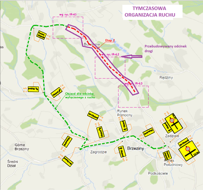 Przebudowa drogi Brzeziny-Bukowina-Mała