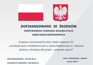 Tablica SP Wielopole Skrzyńskie