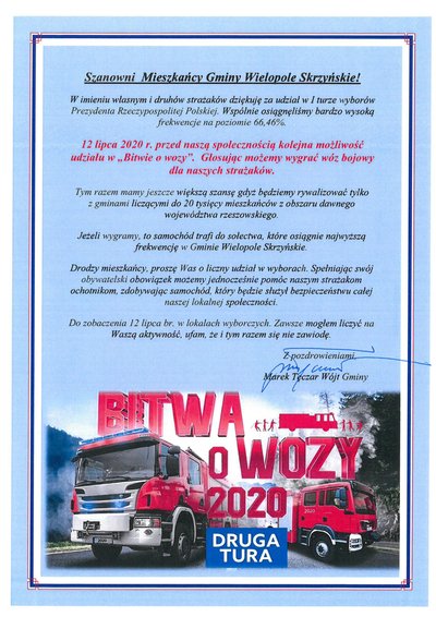 ,,Bitwa o wozy" - II tura