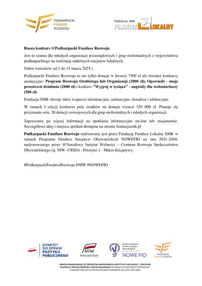 Podkarpacki Fundusz Rozwoju