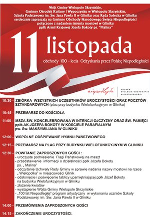 Święto Niepodległości - 11 listopada 2018 rok