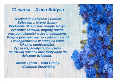 Życzenia z okazji Dnia Sołtysa