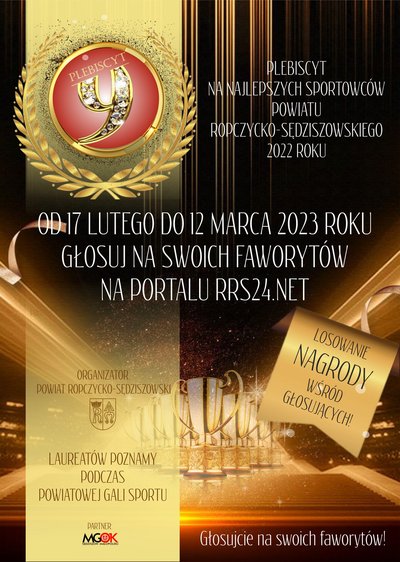 Plebiscyt na Najlepszych Sportowców Powiatu Ropczycko-Sędziszowskiego 2022