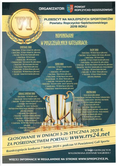 Plebiscyt na najlepszych sportowców powiatu - oddaj głos na swojego faworyta