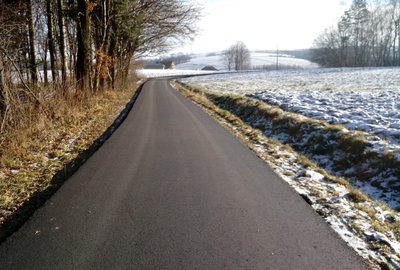 Przebudowa drogi Glinik Podlas k. Ziarnik