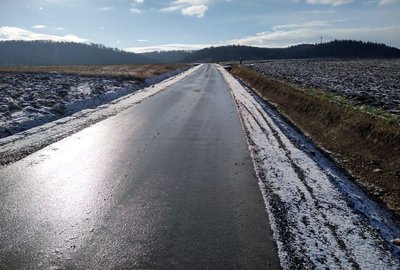 Przebudowa drogi Brzeziny - Pogwizdów