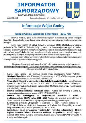 Informator Samorządowy -  marzec 2019