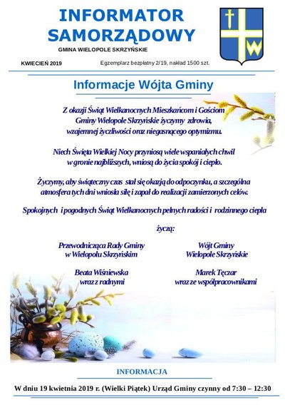 Informator Samorządowy - kwiecień 2019