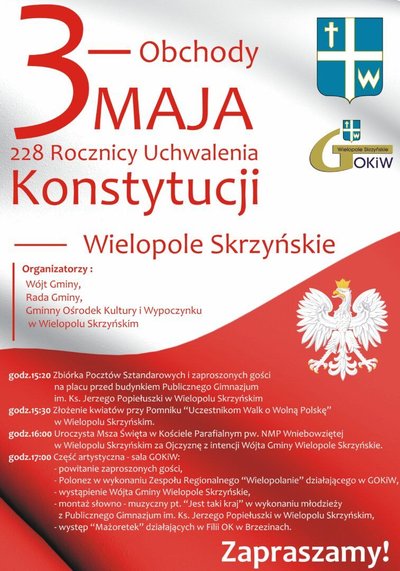 228 Rocznica Uchwalenia Konstytucji 3 Maja