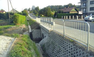 Przebudowa drogi wojewódzkiej w Wielopolu Skrzyńskim poprzez przebudowę przepustu oraz budowę chodnika