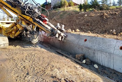 Zabezpieczenie drogi gminnej Glinik - Łysa Góra - Mała ETAP I