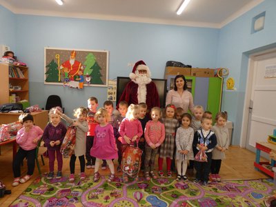 Spotkanie Mikołajkowe w oddziałach przedszkolnych objętych projektem pn. „Nowa jakość Edukacji w Integracyjnym Przedszkolu Krasnala Hałabały”
