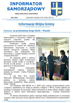 INFORMATOR SAMORZĄDOWY - MAJ 2018