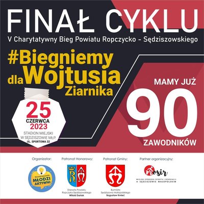 Finał Cyklu V Charytatywny Bieg Powiatu Ropczycko-Sędziszowskiego