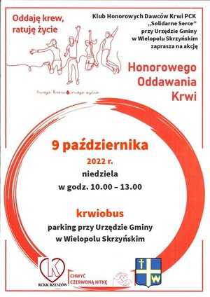 Akcja Honorowego Oddawania Krwi - 9 października 2022 r.
