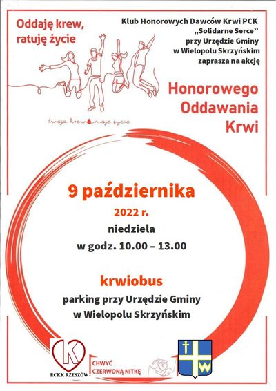 Akcja Honorowego Oddawania Krwi - 9 października 2022 r.