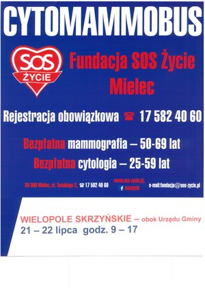 Cytomammobus w Wielopolu Skrzyńskim