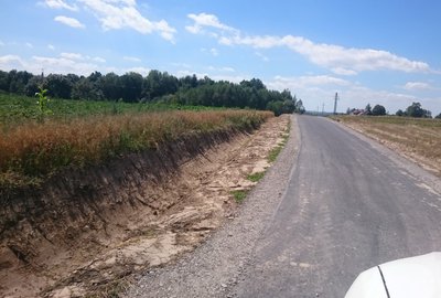 Przebudowa drogi Brzeziny Grudna