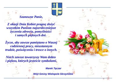 Życzenia z okazji Dnia Kobiet