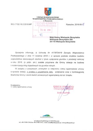 Przebudowa dróg dojazdowych do gruntów rolnych ze środków Funduszu Ochrony Gruntów Rolnych