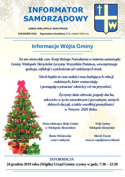 Informator Samorządowy - Grudzień 2019