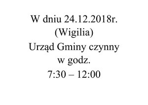 Informacja dla mieszkańców