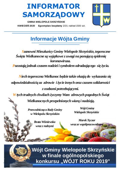 Informator Samorządowy - Kwiecień 2020