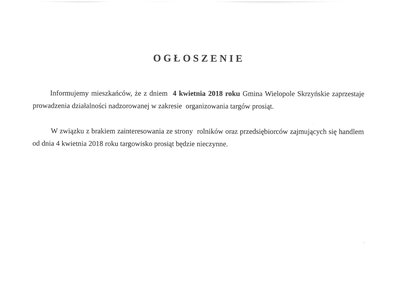 Informacja dla rolników