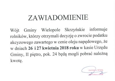 Zwrot podatku akcyzowego