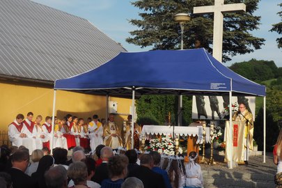 Uroczystość upamiętniająca ofiary pożaru kina w Wielopolu Skrzyńskim