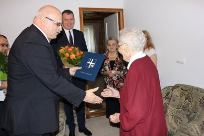 Jubileusz 100 - lecia urodzin Pani Genowefy Bizon z Broniszowa