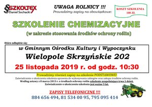 Szkolenie chemizacyjne