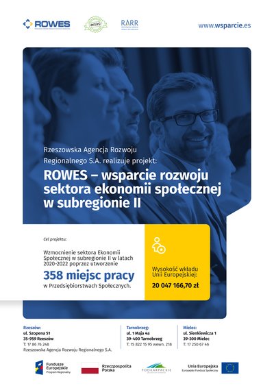"ROWES - wsparcie rozwoju sektora ekonomii społecznej w subregionie II"
