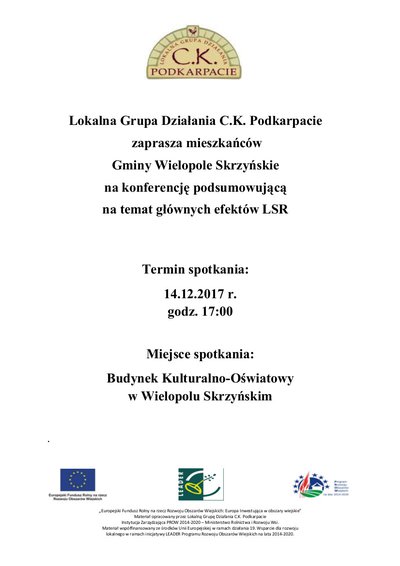 Konferencja podsumowująca na temat głównych efektów LSR